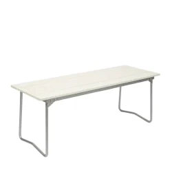 Grythyttan Stålmöbler Garden Sofas & Garden Benches*Bänk 8 bench, lacquer oak-hot-dip galvanized steel stand White