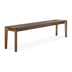 Ethnicraft Benches*Bok bench, Dark stained teak 186 cm Brown