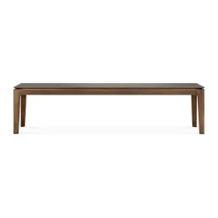 Ethnicraft Benches*Bok bench, Dark stained teak 186 cm Brown