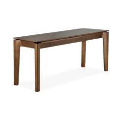 Ethnicraft Benches*Bok bench, Dark stained teak 126 cm Brown
