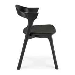 Ethnicraft Chairs*Bok Chair, Brown oak-fabric soft Black
