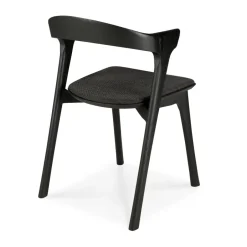 Ethnicraft Chairs*Bok Chair, Brown oak-fabric soft Black