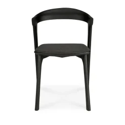 Ethnicraft Chairs*Bok Chair, Brown oak-fabric soft Black