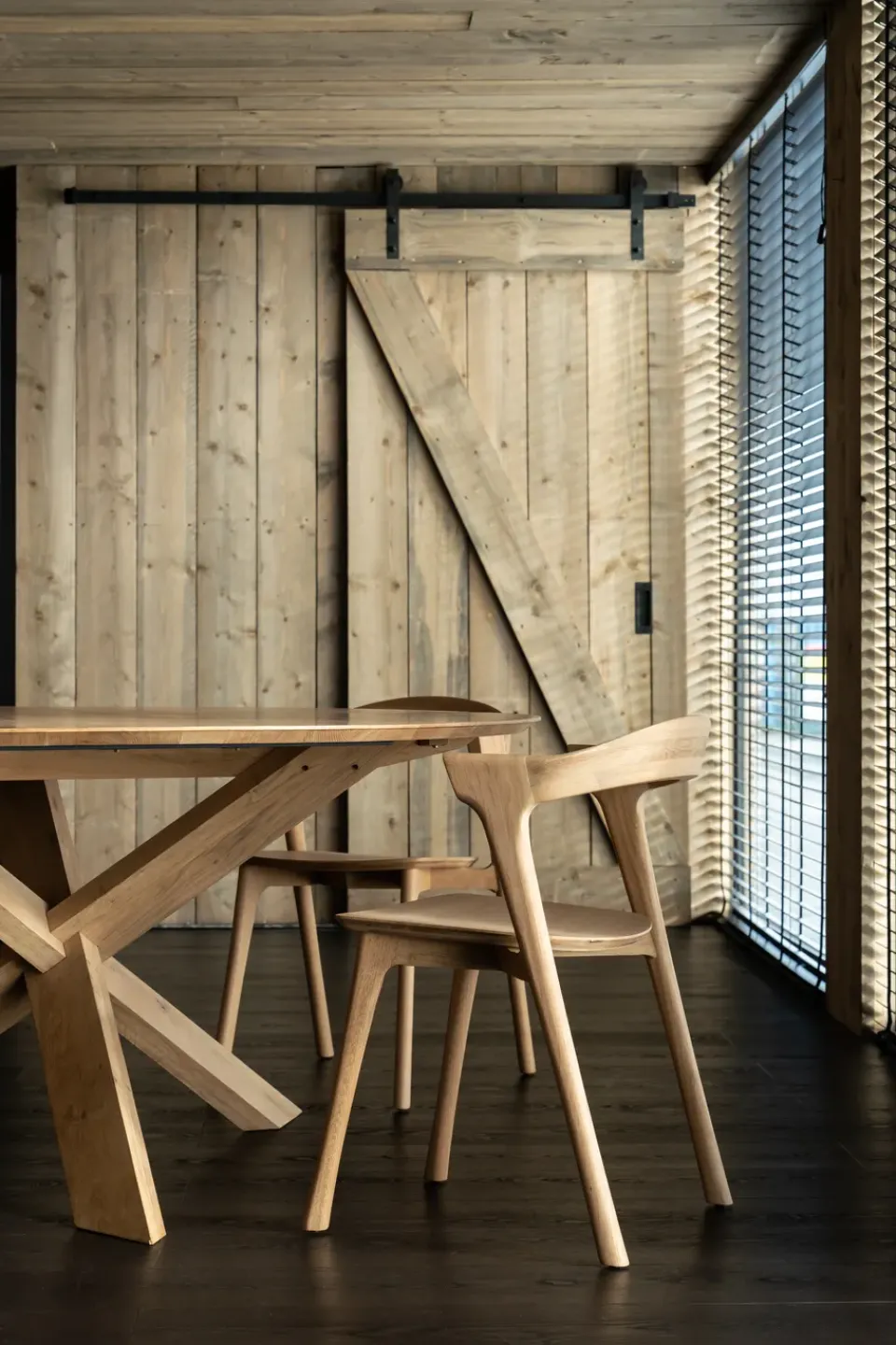Ethnicraft Chairs*Bok Chair, Hardwax oiled oak Beige