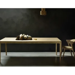 Ethnicraft Dining Tables*Bok dining table 220x95 cm, stained oak Black