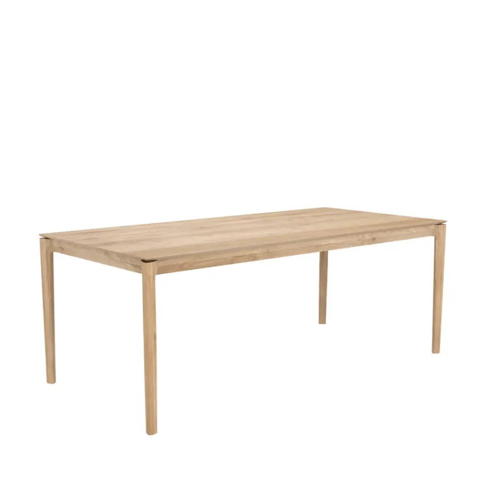 Ethnicraft Dining Tables*Bok dining table 220x95 cm, Hardwax oiled oak Beige