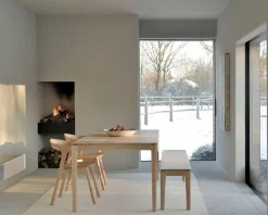 Ethnicraft Dining Tables*Bok dining table 160x80 cm, Hardwax oiled oak Beige