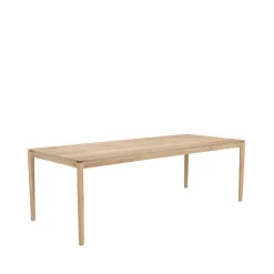 Ethnicraft Dining Tables*Bok dining table 240x100 cm, Hardwax oiled oak Beige