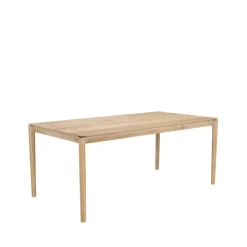 Ethnicraft Dining Tables*Bok dining table 180x90 cm, Hardwax oiled oak Beige