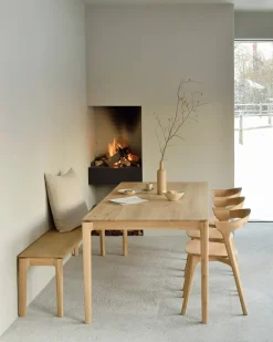 Ethnicraft Dining Tables*Bok dining table 200x95 cm, Hardwax oiled oak Beige