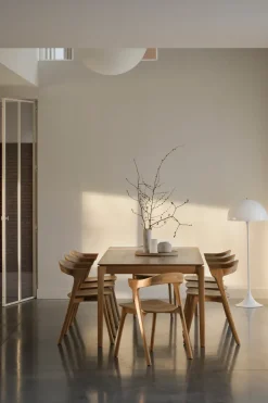 Ethnicraft Dining Tables*Bok dining table 200x95 cm, Hardwax oiled oak Beige