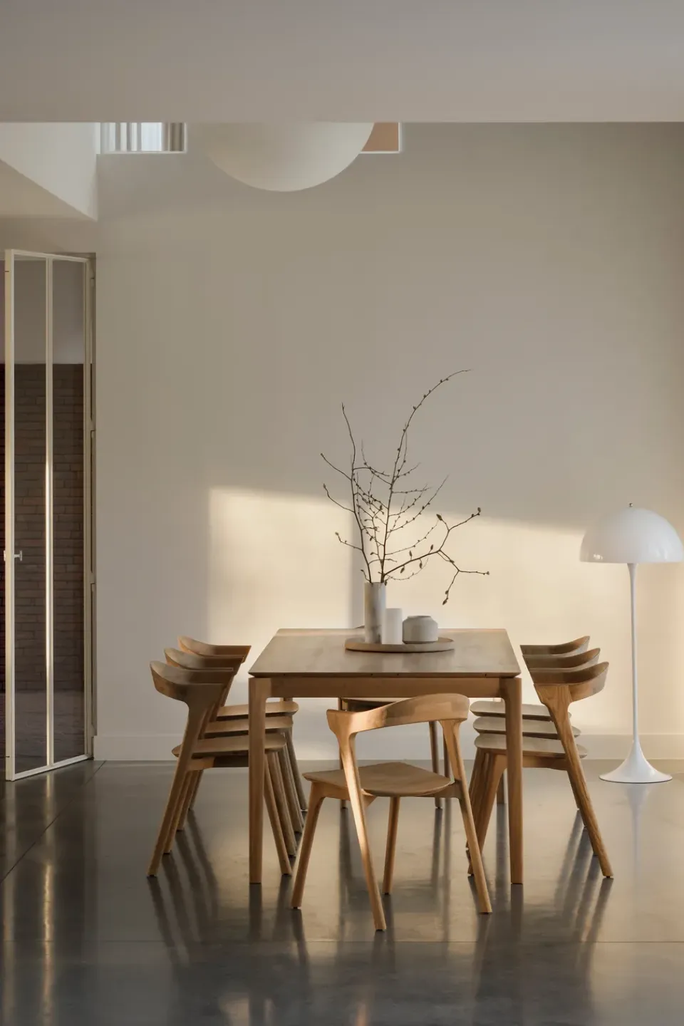 Ethnicraft Dining Tables*Bok dining table 200x95 cm, Hardwax oiled oak Beige