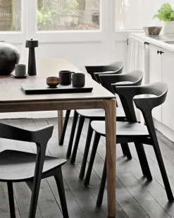Ethnicraft Dining Tables*Bok dining table 180x90 cm, Lacquered teak Brown