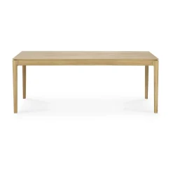Ethnicraft Dining Tables*Bok dining table 200/300x100x76 cm, Hardwax oiled oak Brown