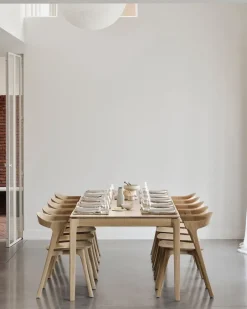 Ethnicraft Dining Tables*Bok dining table 200/300x100x76 cm, Hardwax oiled oak Brown
