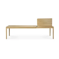 Ethnicraft Dining Tables*Bok dining table 200/300x100x76 cm, Hardwax oiled oak Brown