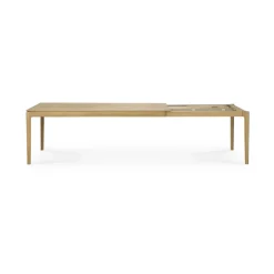 Ethnicraft Dining Tables*Bok dining table 200/300x100x76 cm, Hardwax oiled oak Brown