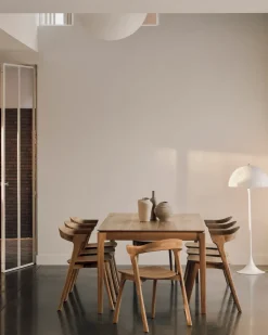 Ethnicraft Dining Tables*Bok dining table 200/300x100x76 cm, Hardwax oiled oak Brown