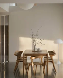 Ethnicraft Dining Tables*Bok dining table 200/300x100x76 cm, Hardwax oiled oak Brown