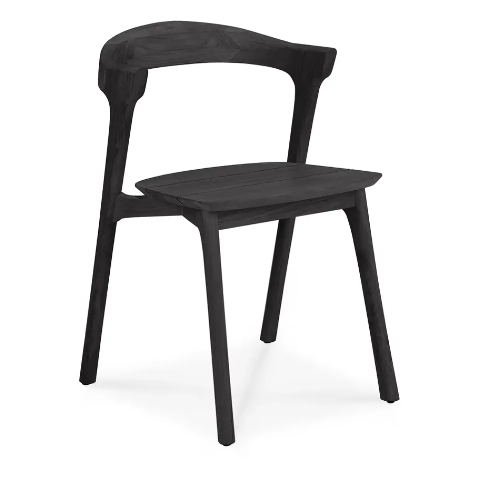 Ethnicraft Balcony Furniture*Bok outdoor chair, -stained teak Black