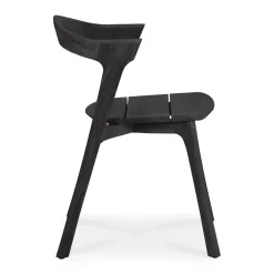 Ethnicraft Balcony Furniture*Bok outdoor chair, -stained teak Black