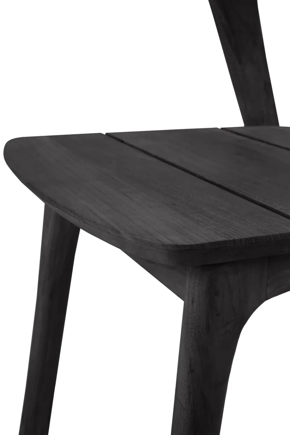 Ethnicraft Balcony Furniture*Bok outdoor chair, -stained teak Black
