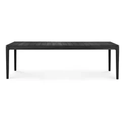 Ethnicraft Table For Outdoor Use*Bok outdoor dining table stained teak, 250x100 cm Black