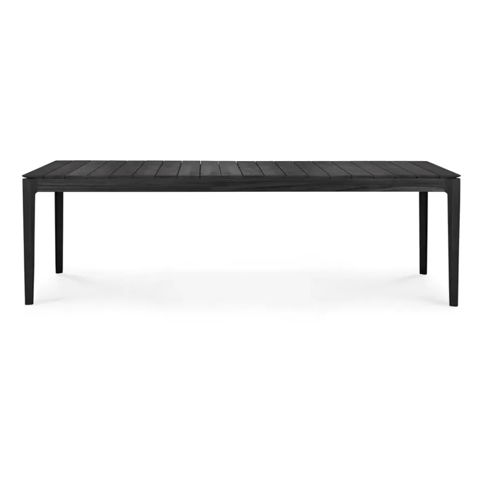 Ethnicraft Table For Outdoor Use*Bok outdoor dining table stained teak, 250x100 cm Black