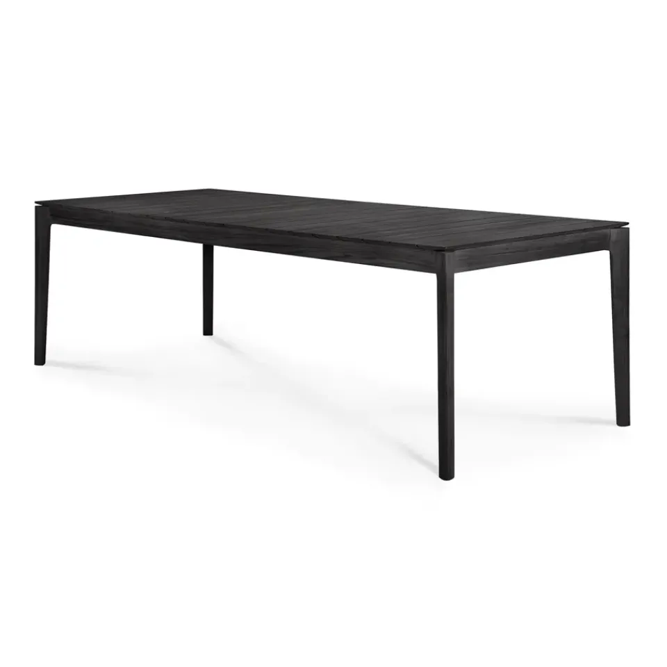 Ethnicraft Table For Outdoor Use*Bok outdoor dining table stained teak, 250x100 cm Black