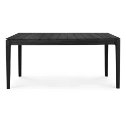 Ethnicraft Table For Outdoor Use*Bok outdoor dining table stained teak, 162x80 cm Black