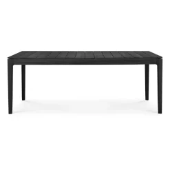 Ethnicraft Table For Outdoor Use*Bok outdoor dining table stained teak, 200x100 cm Black