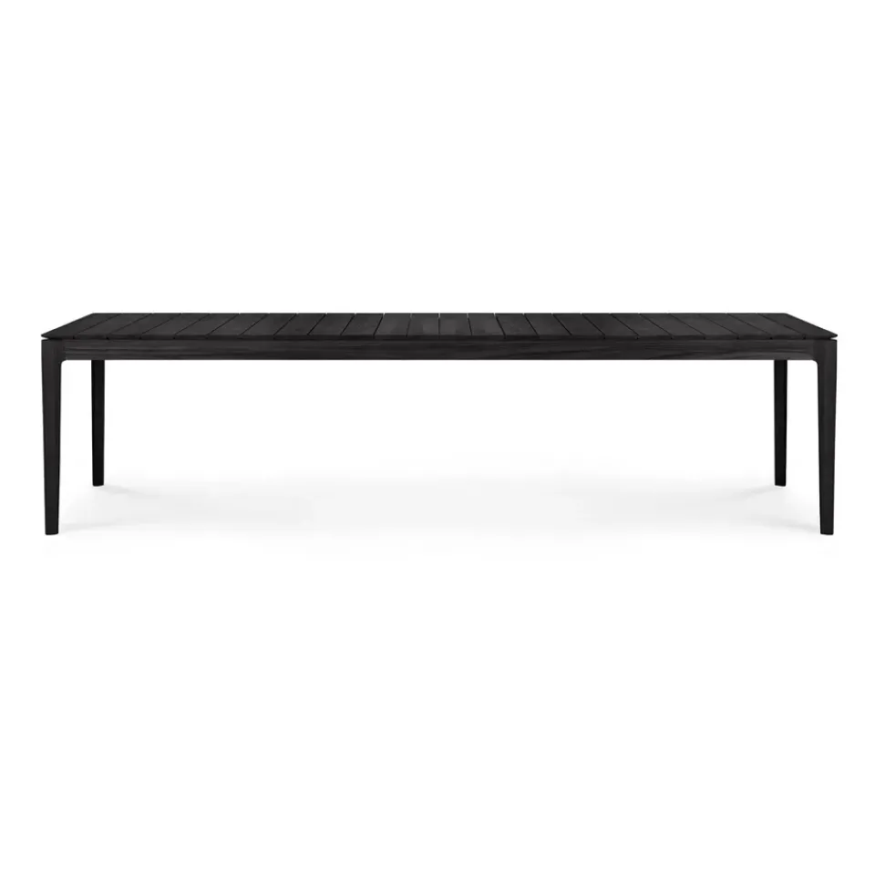 Ethnicraft Table For Outdoor Use*Bok outdoor dining table stained teak, 300x110 cm Black