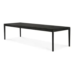 Ethnicraft Table For Outdoor Use*Bok outdoor dining table stained teak, 300x110 cm Black