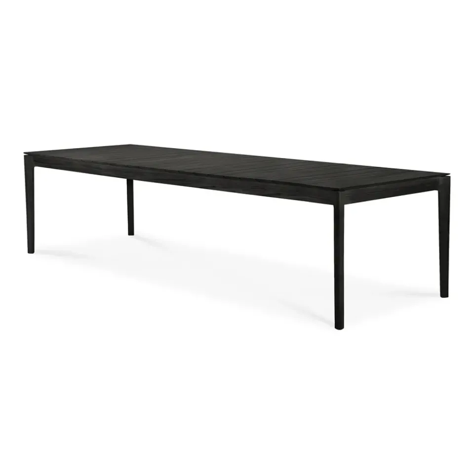 Ethnicraft Table For Outdoor Use*Bok outdoor dining table stained teak, 300x110 cm Black