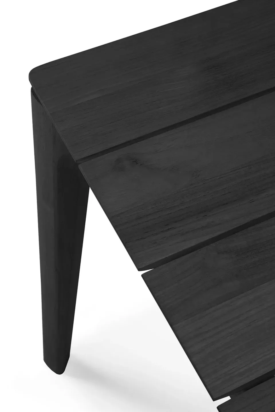 Ethnicraft Table For Outdoor Use*Bok outdoor dining table stained teak, 300x110 cm Black