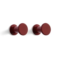 HAY Clothes Hooks & Hangers*Bolt hook 2-pack Ø2.8 cm, Red