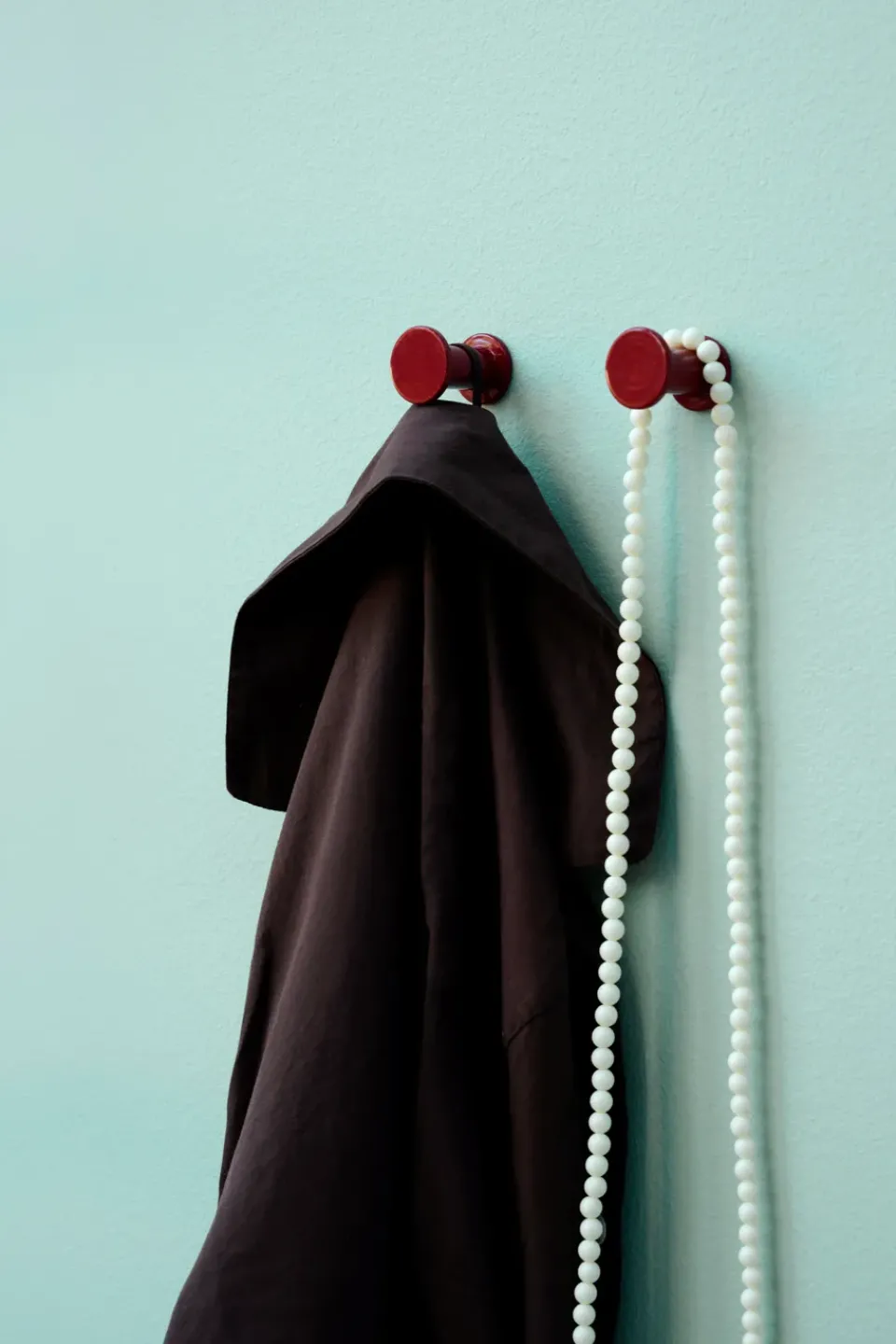 HAY Clothes Hooks & Hangers*Bolt hook 2-pack Ø2.8 cm, Red