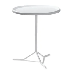 SMD Design Table For Outdoor Use|Outdoor Lounge Furniture*Bong table Ø40x72 cm, White