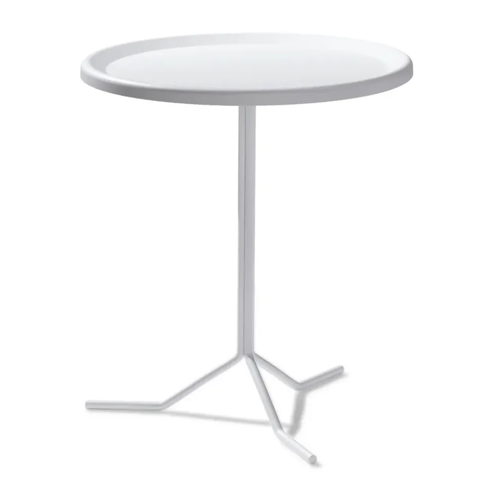 SMD Design Table For Outdoor Use|Outdoor Lounge Furniture*Bong table Ø40x72 cm, White
