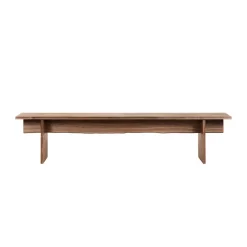 Hem Benches*Bookmatch bench 210 cm, Walnut Brown