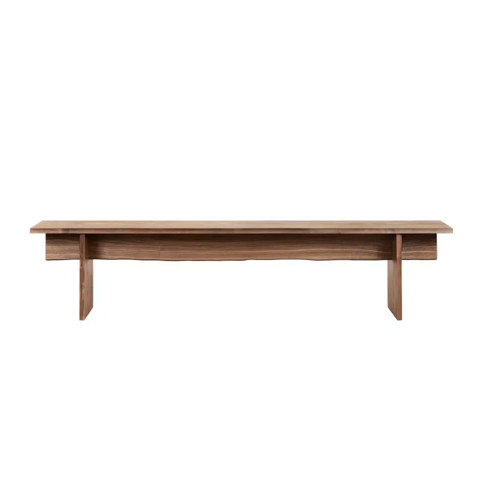 Hem Benches*Bookmatch bench 210 cm, Walnut Brown