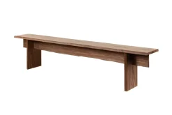 Hem Benches*Bookmatch bench 210 cm, Walnut Brown