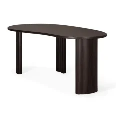 Ethnicraft Desks*Boomerang desk, Dark mahogany, 200x100x76 cm Brown