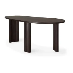 Ethnicraft Desks*Boomerang desk, Dark mahogany, 200x100x76 cm Brown