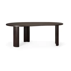 Ethnicraft Desks*Boomerang desk, Dark mahogany, 200x100x76 cm Brown