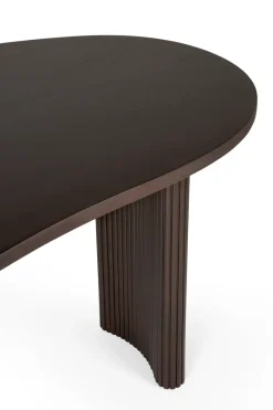 Ethnicraft Desks*Boomerang desk, Dark mahogany, 200x100x76 cm Brown