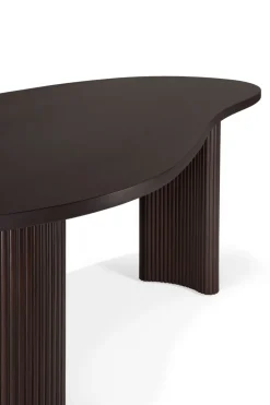 Ethnicraft Desks*Boomerang desk, Dark mahogany, 200x100x76 cm Brown