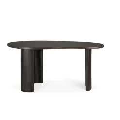 Ethnicraft Desks*Boomerang desk, Dark stained mahogany,160x83x76 cm Brown