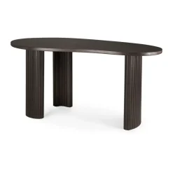 Ethnicraft Desks*Boomerang desk, Dark stained mahogany,160x83x76 cm Brown