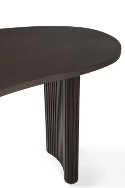 Ethnicraft Desks*Boomerang desk, Dark stained mahogany,160x83x76 cm Brown